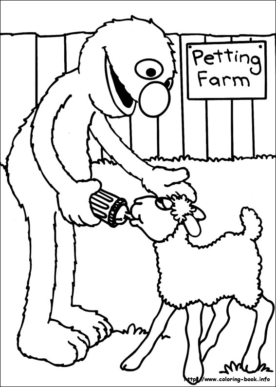 Sesame Street coloring picture